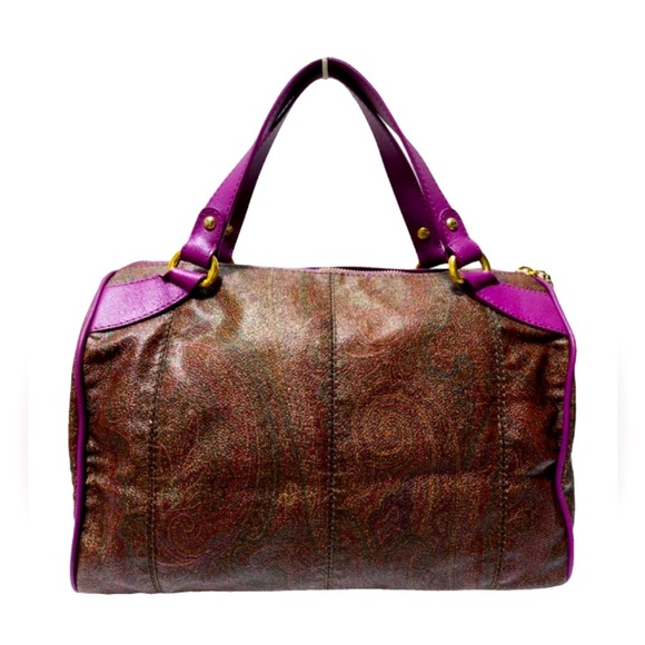 Etro Handbags - ETRO Vintage Boston Bag! Purple Trim💜